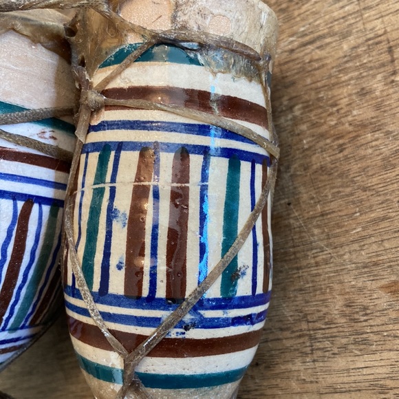 Vintage Moroccan Small Ceramic Drum Set - Picture 10 of 10